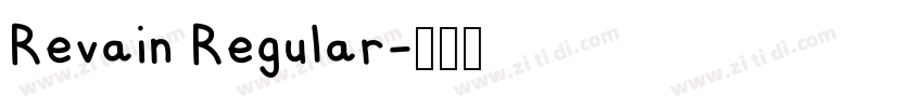 Revain Regular字体转换